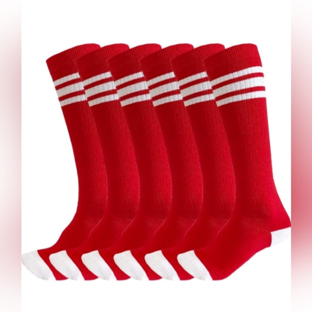 3 Pairs juDanzy Knee High Socks for Boys or Girls for Football, Basketball, Unix